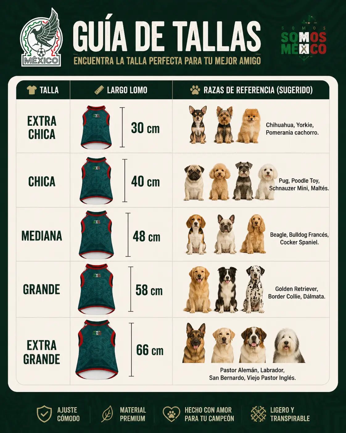 Camisa Jersey México Para Perro Edición Mundial - Image 4