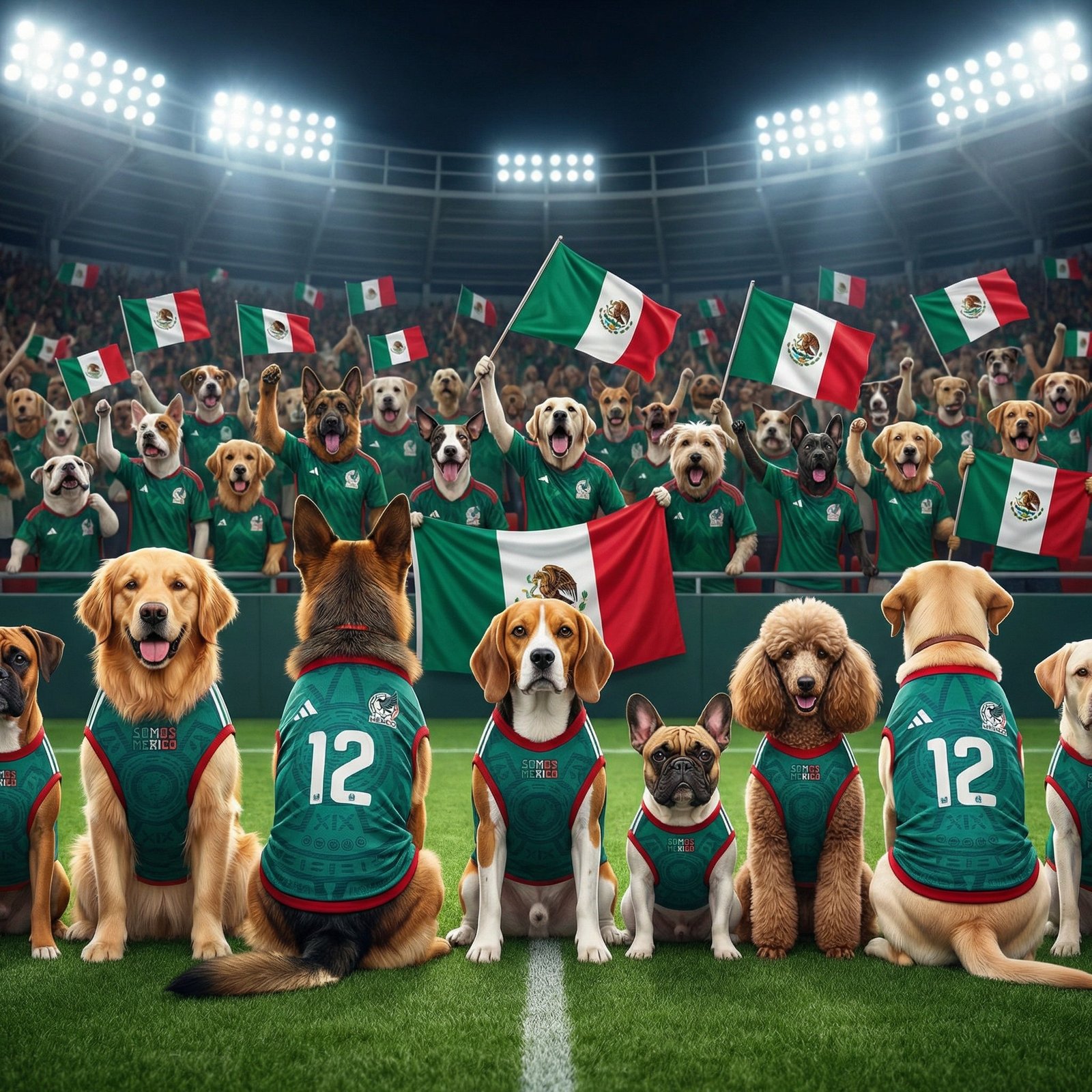 Camisa Jersey México Para Perro Edición Mundial - Image 2