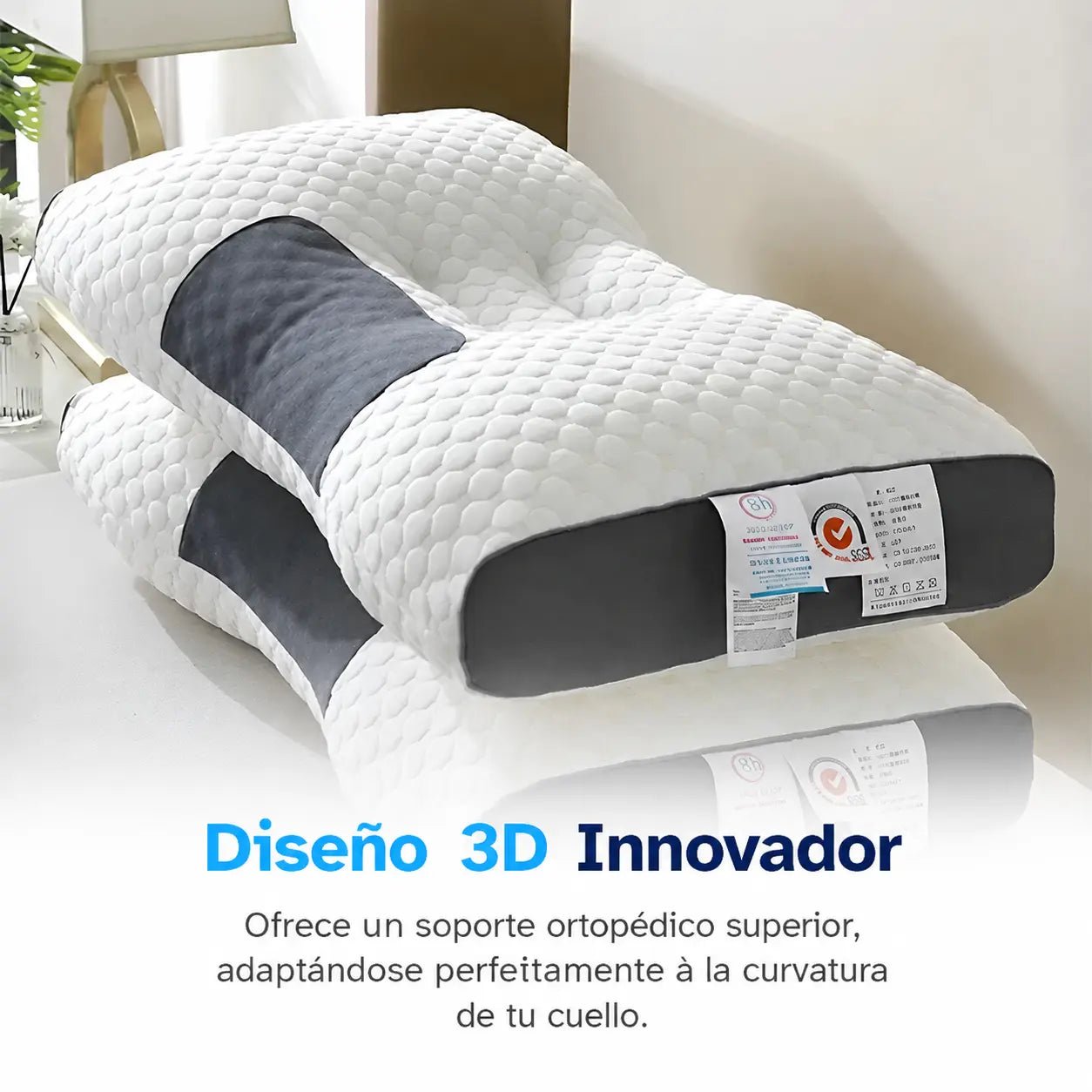 Almohada Cervical 3D Ortopédica ComfortMax™ | Dile Adiós al Dolor de Cuello - Image 3