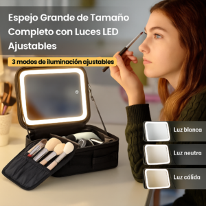 Estuche Luminaire Pro – Espejo LED de Belleza — foto 3