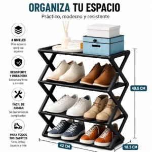 Zapatera Vertical 7 Niveles Con Cubierta + Zapatero Plegable De Regalo [ÚLTIMAS UNIDADES] — foto 3