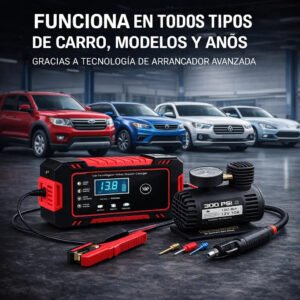 Super Arrancador de Baterías 12V + Mini Compressor de Aire PowerShield™ [ÚLTIMAS UNIDADES] — foto 3