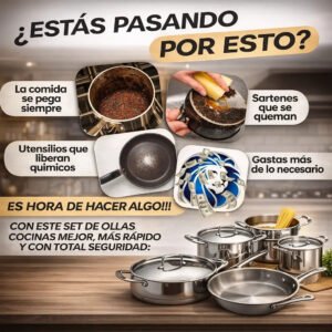 Juego de 13 Ollas Antiadherente VantaCook™ [ANTIADHERENTE TOTAL] — foto 5
