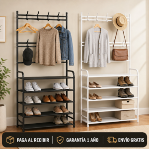 Compra 1 y Llévate 2 - Organizador de 5 Niveles Ropero y Zapatero
