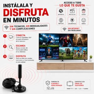 SkyLink™ UHD – Antena Inteligente 4K [+3000 CANALES] — foto 3