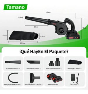 Soplador Aspiradora Inalámbrica TurboMax™ + 2 Baterías de Regalo [SUPER POTENTE] — foto 5