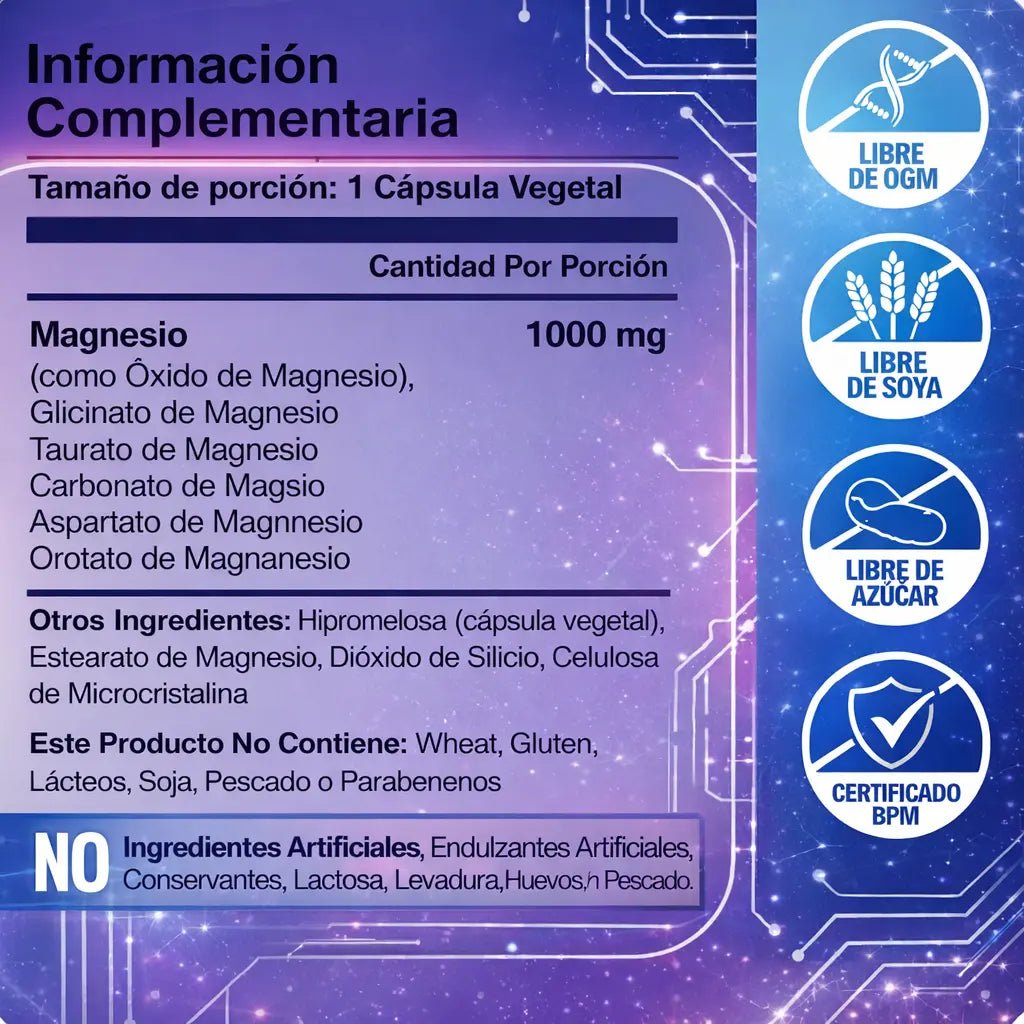 Compre 1 y Llévate 2 - Magnesium Complex 180 Cp Bioforce™ - Image 6