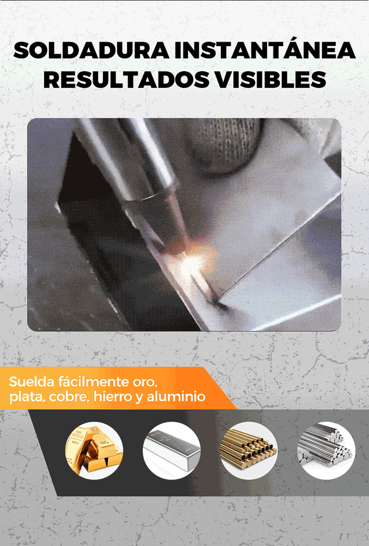 Soldadura instantánea con resultados visibles