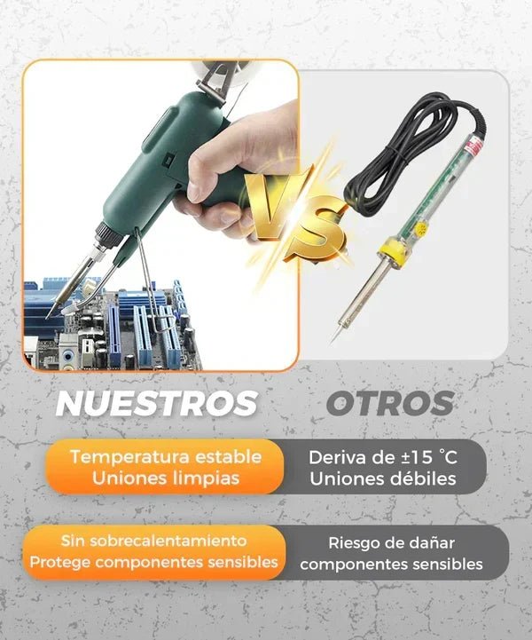 Temperatura estable y uniones limpias
