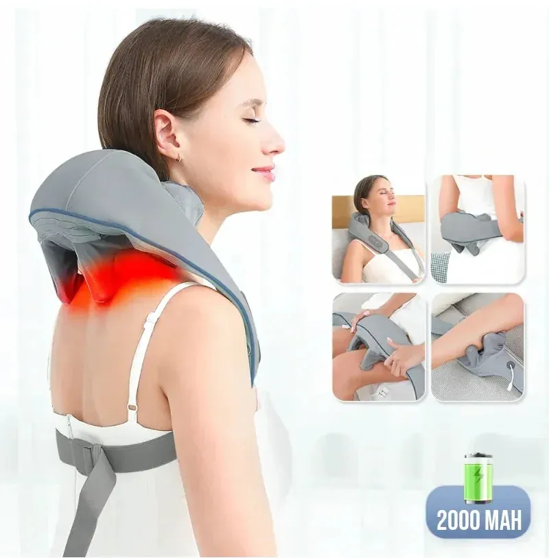 Massageador de Pescoço e Ombros Portátil Elétrico