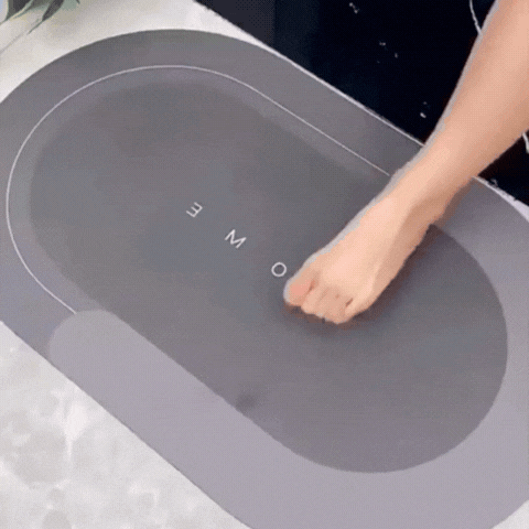 Tapete para banheiro antiderrapante super absorvente kit com 2 peças